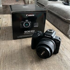 Canon EOS R50 Digital Camera in Black
